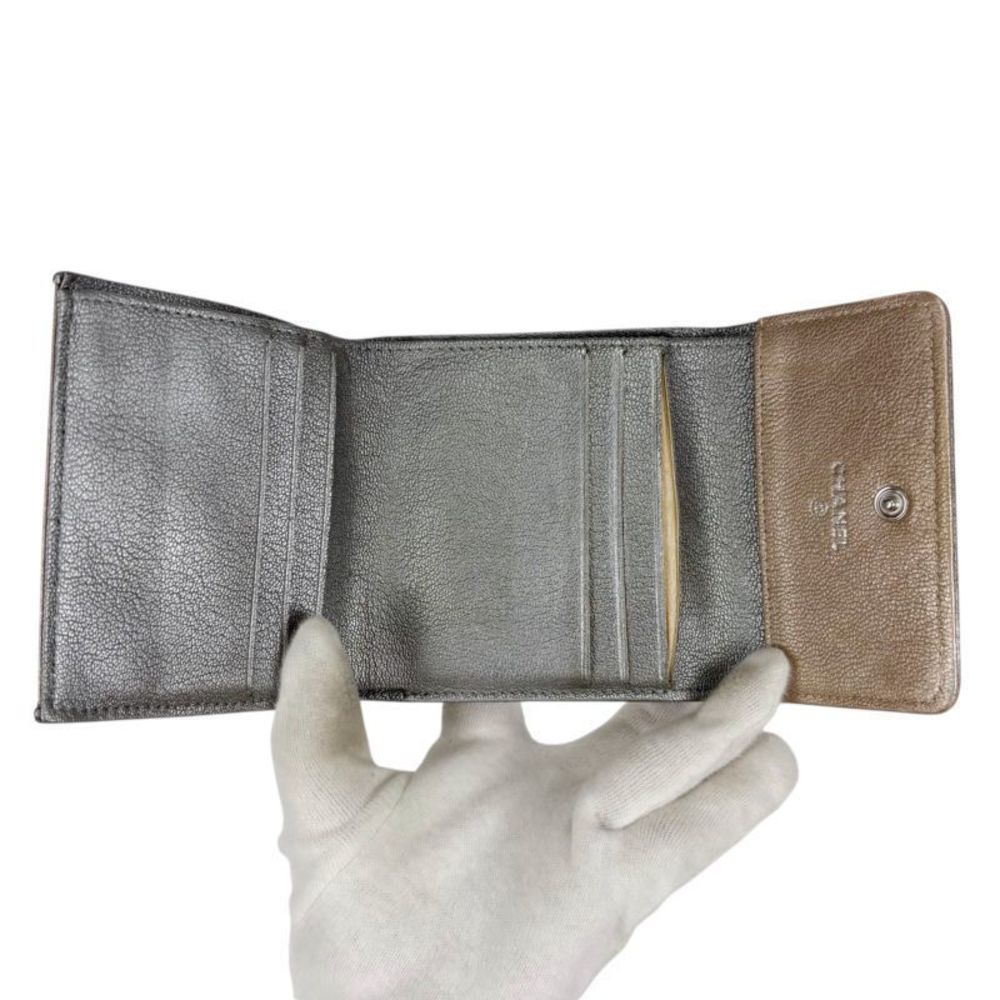 Chanel W Hook Coco Logo Hardware Compact Wallet F… - image 7